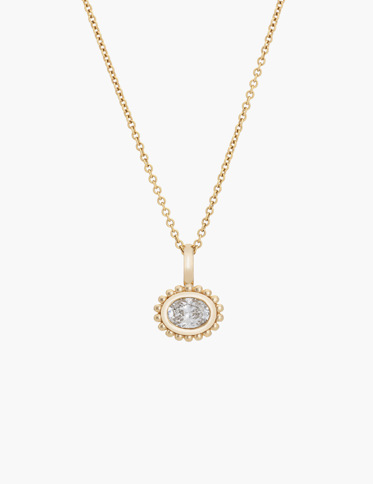 Scallop Diamond Pendant