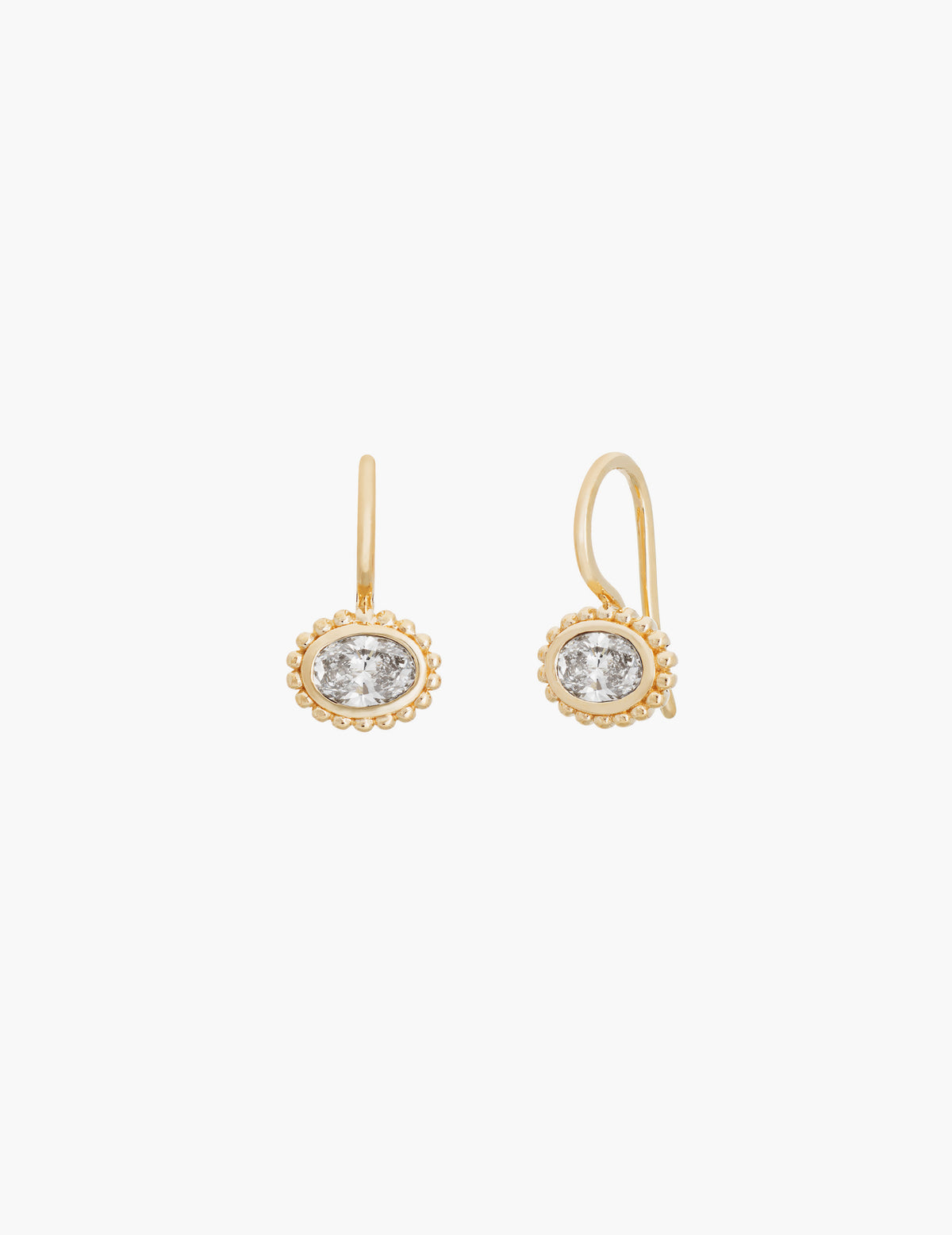 Diamond Scallop Earrings