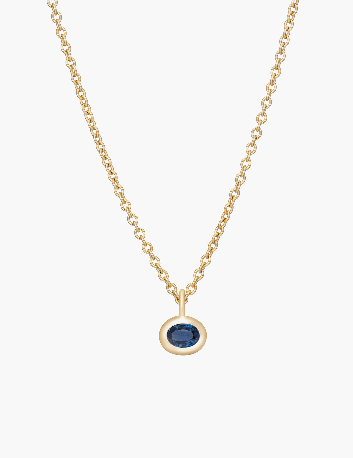 Oval Sapphire Pendant